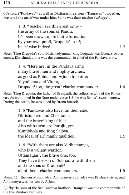 Sample verses from The Bhagavad-Gita of Inner Courage